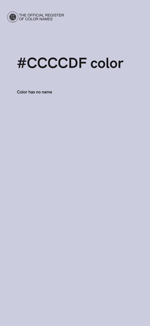 #CCCCDF color image
