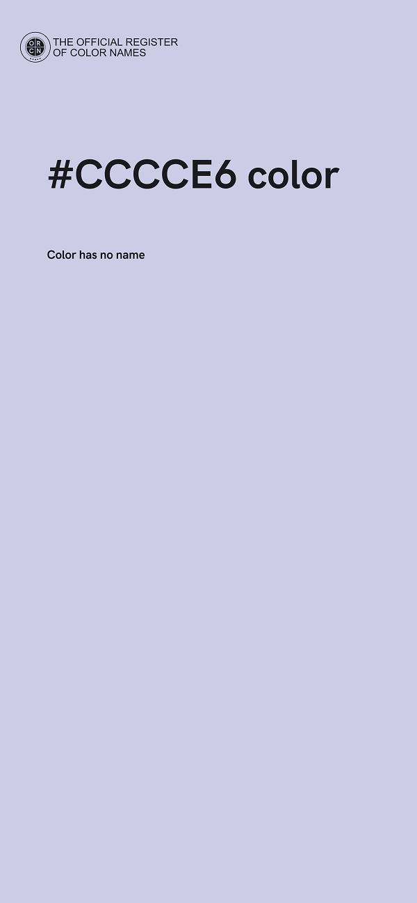 #CCCCE6 color image