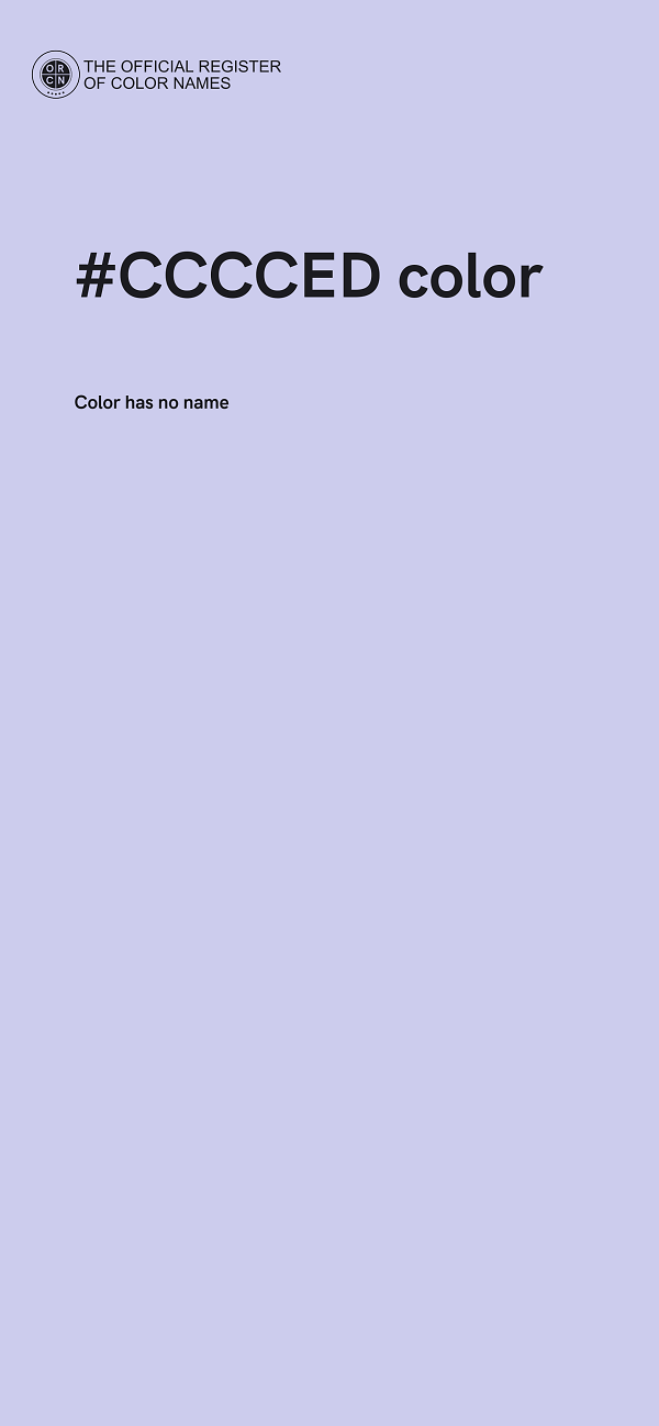 #CCCCED color image
