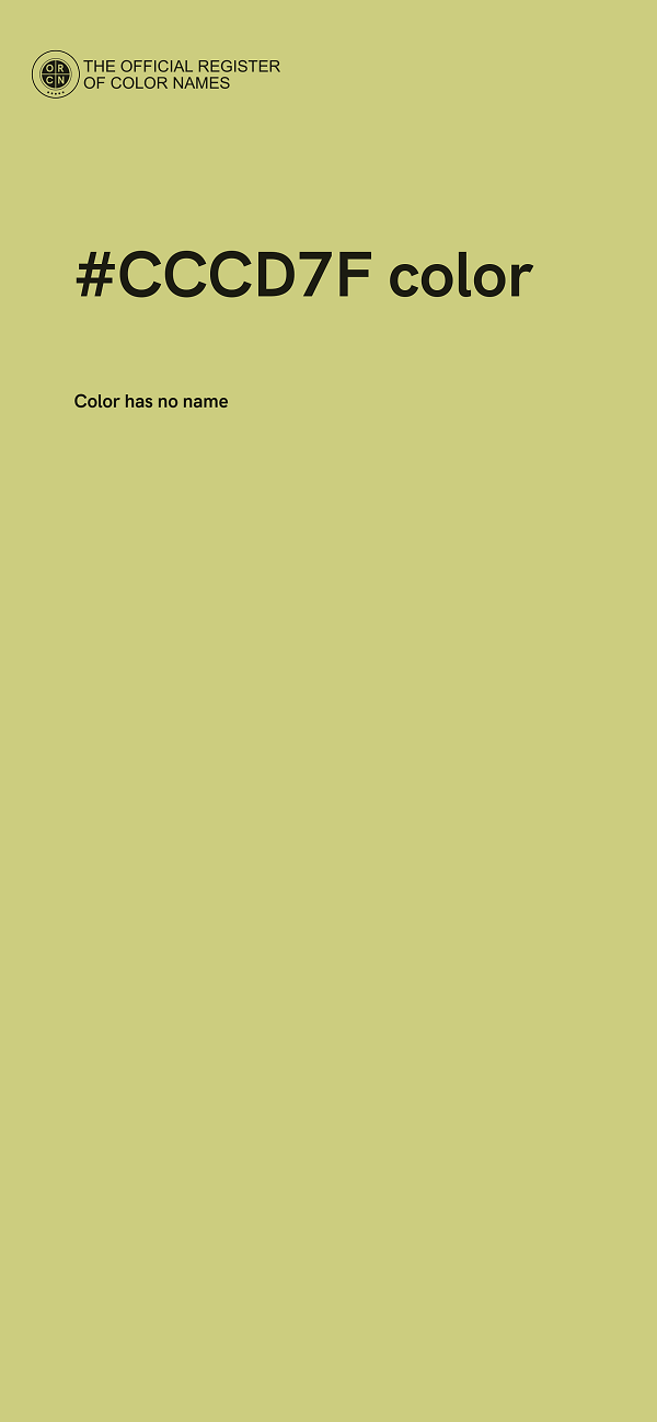 #CCCD7F color image