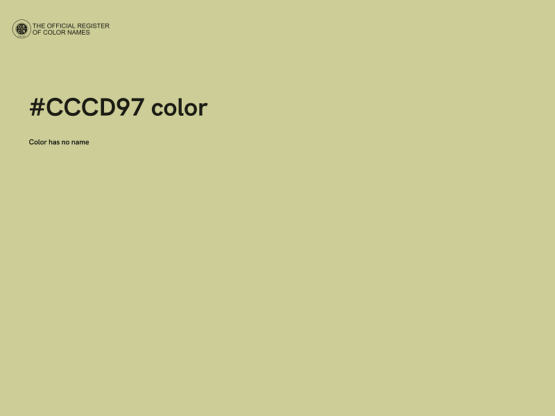 #CCCD97 color image