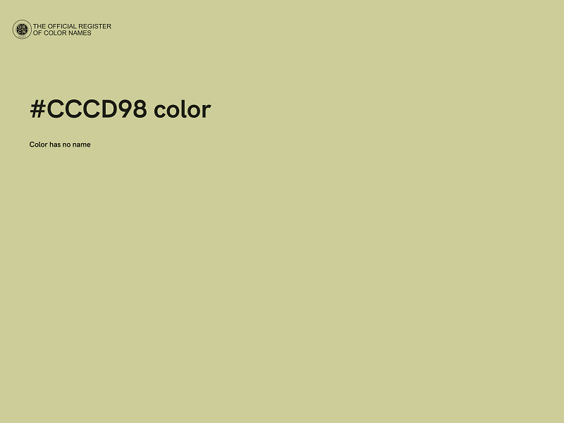 #CCCD98 color image