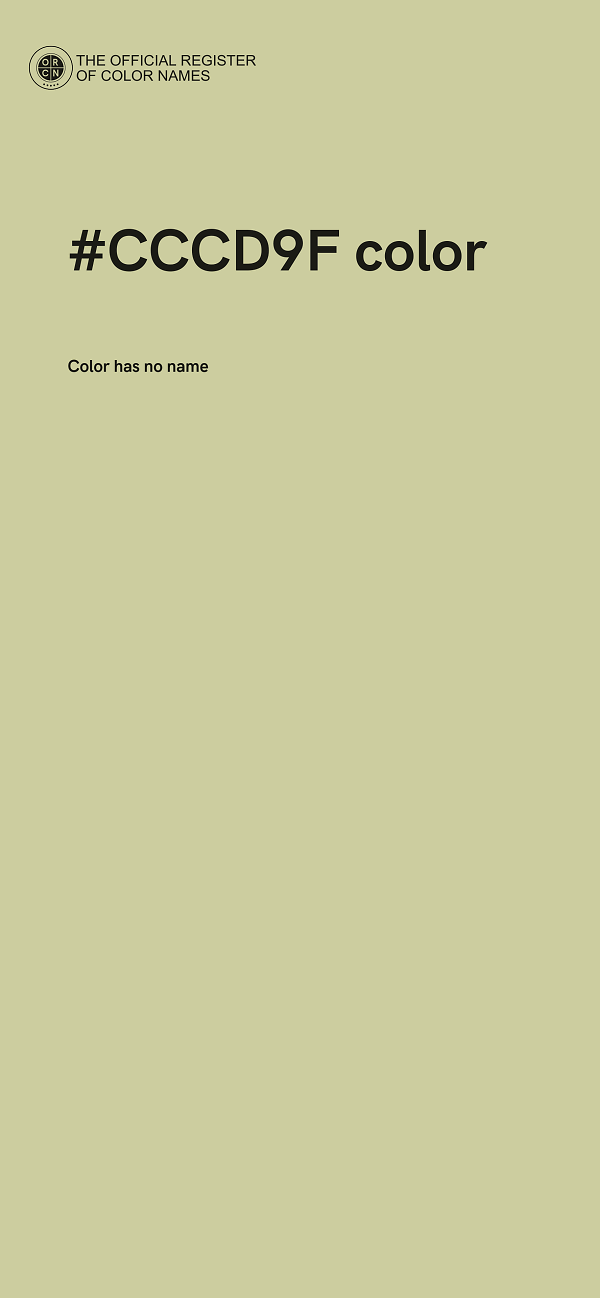 #CCCD9F color image