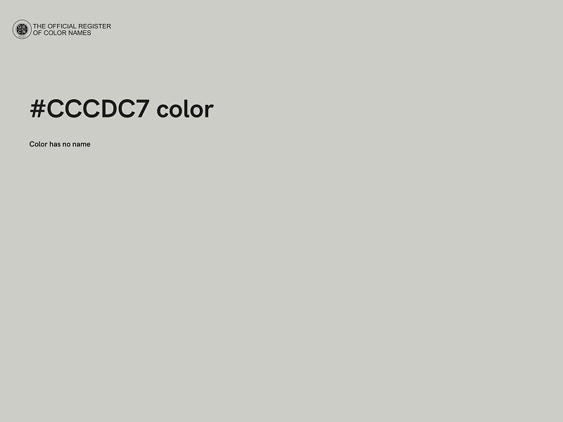 #CCCDC7 color image