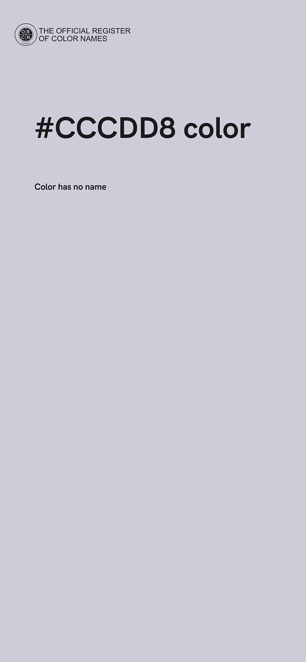 #CCCDD8 color image