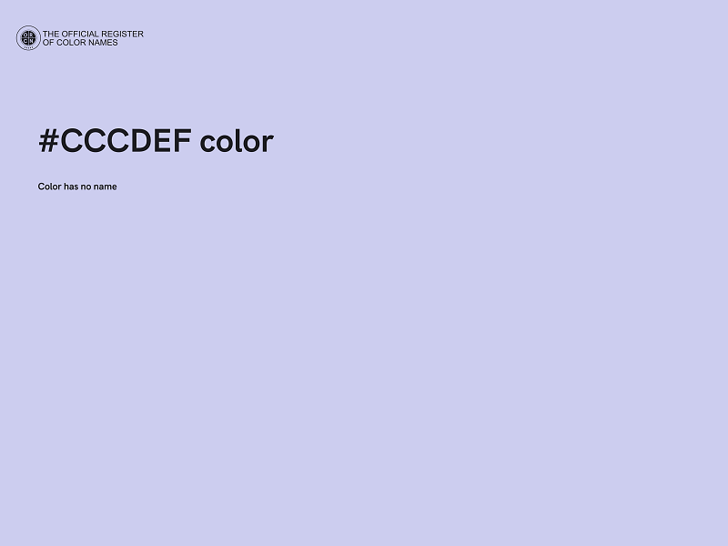 #CCCDEF color image