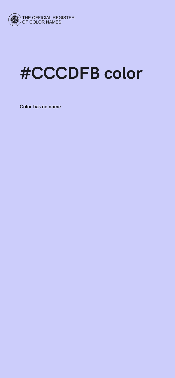 #CCCDFB color image