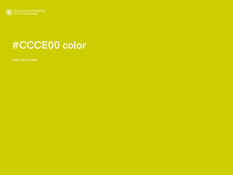 #CCCE00 color image