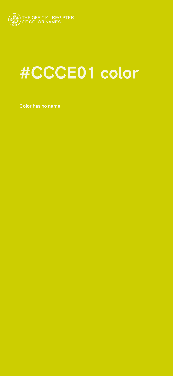 #CCCE01 color image