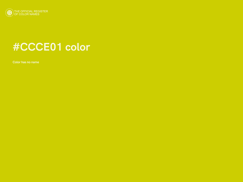#CCCE01 color image