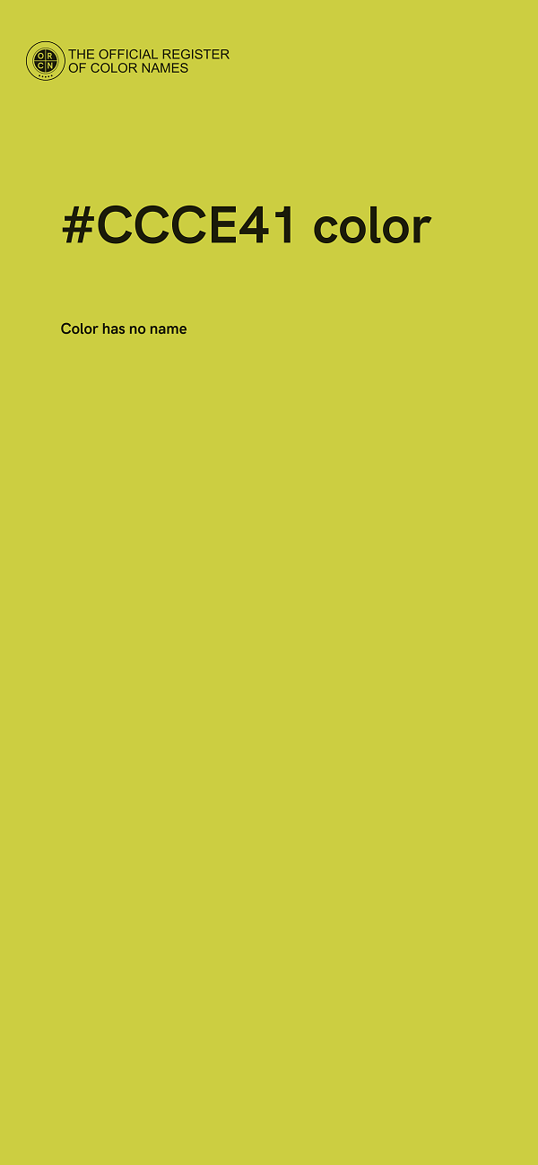 #CCCE41 color image