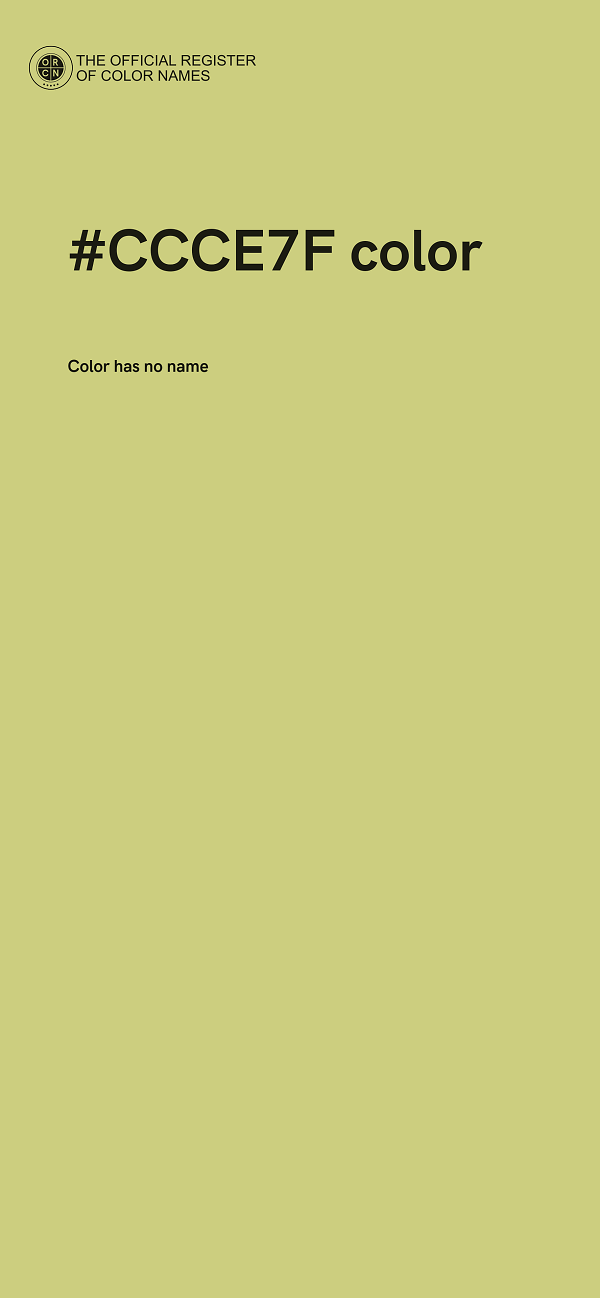 #CCCE7F color image