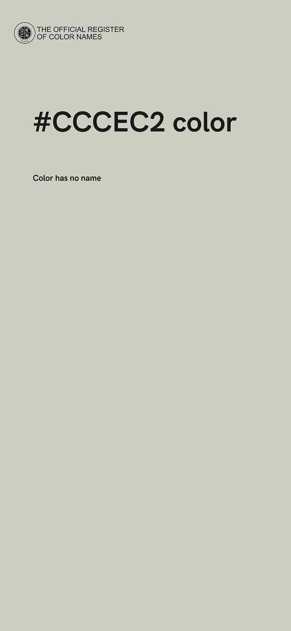#CCCEC2 color image