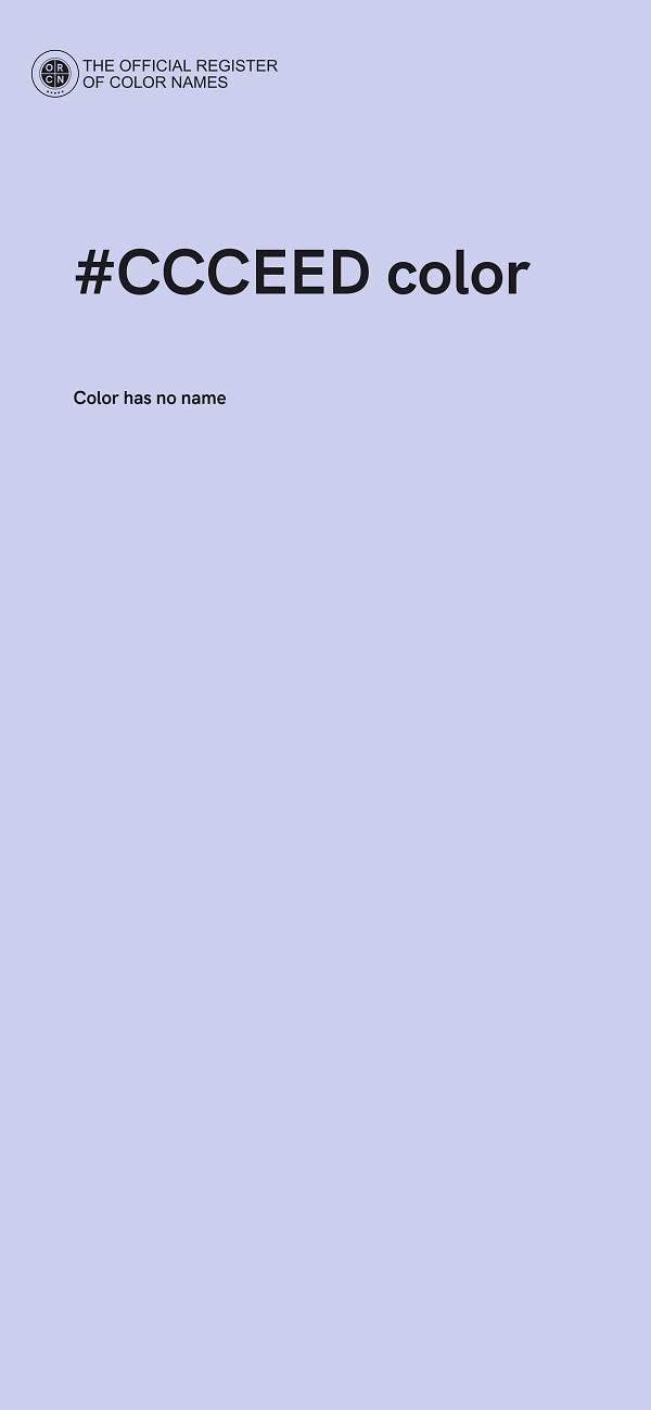 #CCCEED color image