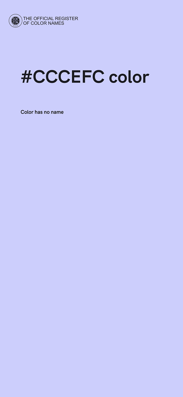 #CCCEFC color image