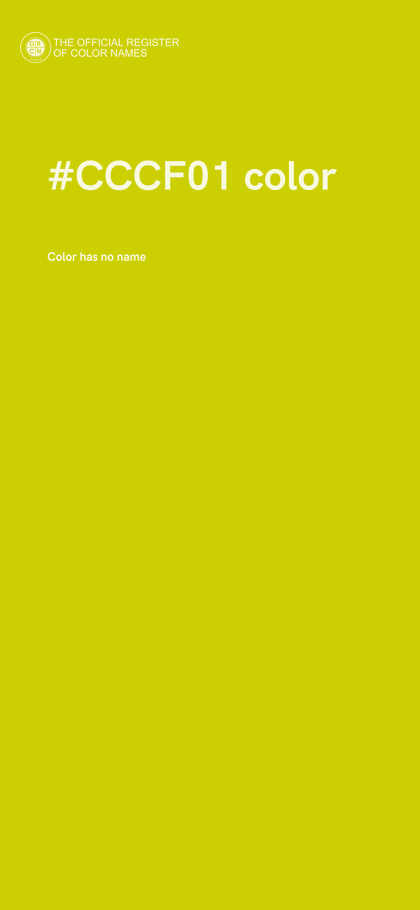 #CCCF01 color image