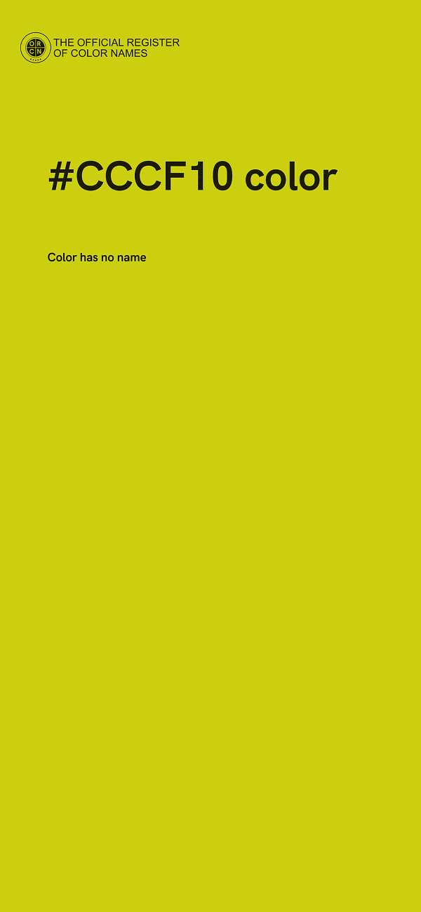#CCCF10 color image