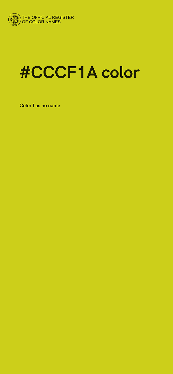 #CCCF1A color image