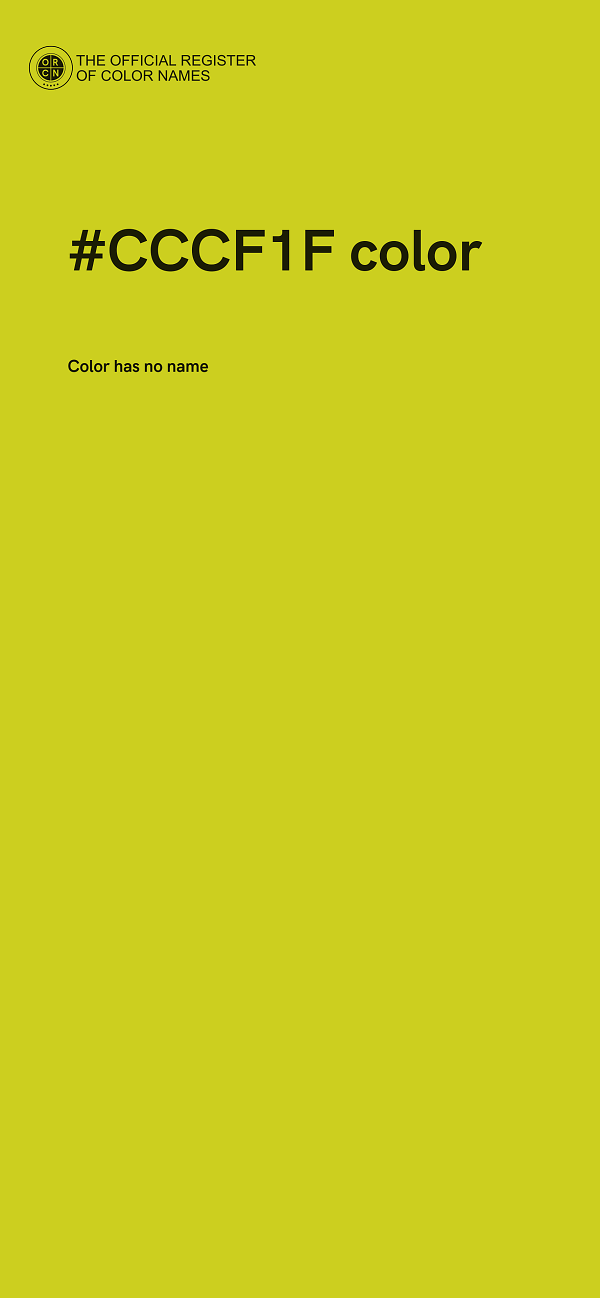 #CCCF1F color image