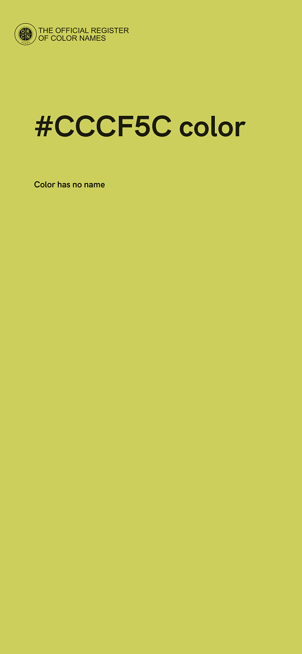 #CCCF5C color image
