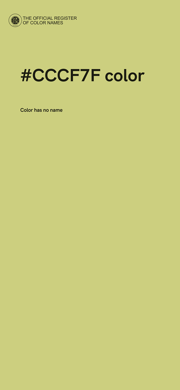 #CCCF7F color image