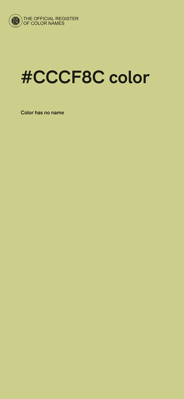 #CCCF8C color image