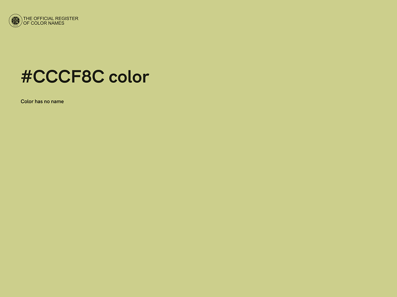 #CCCF8C color image