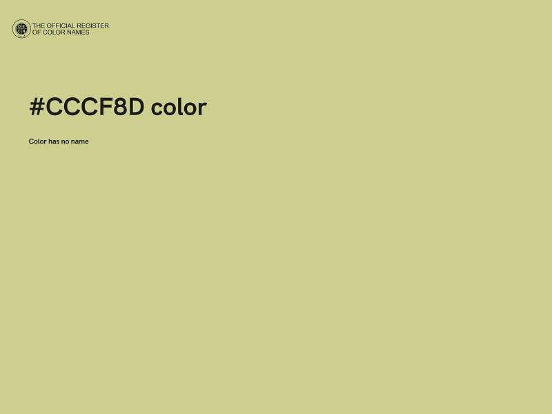 #CCCF8D color image
