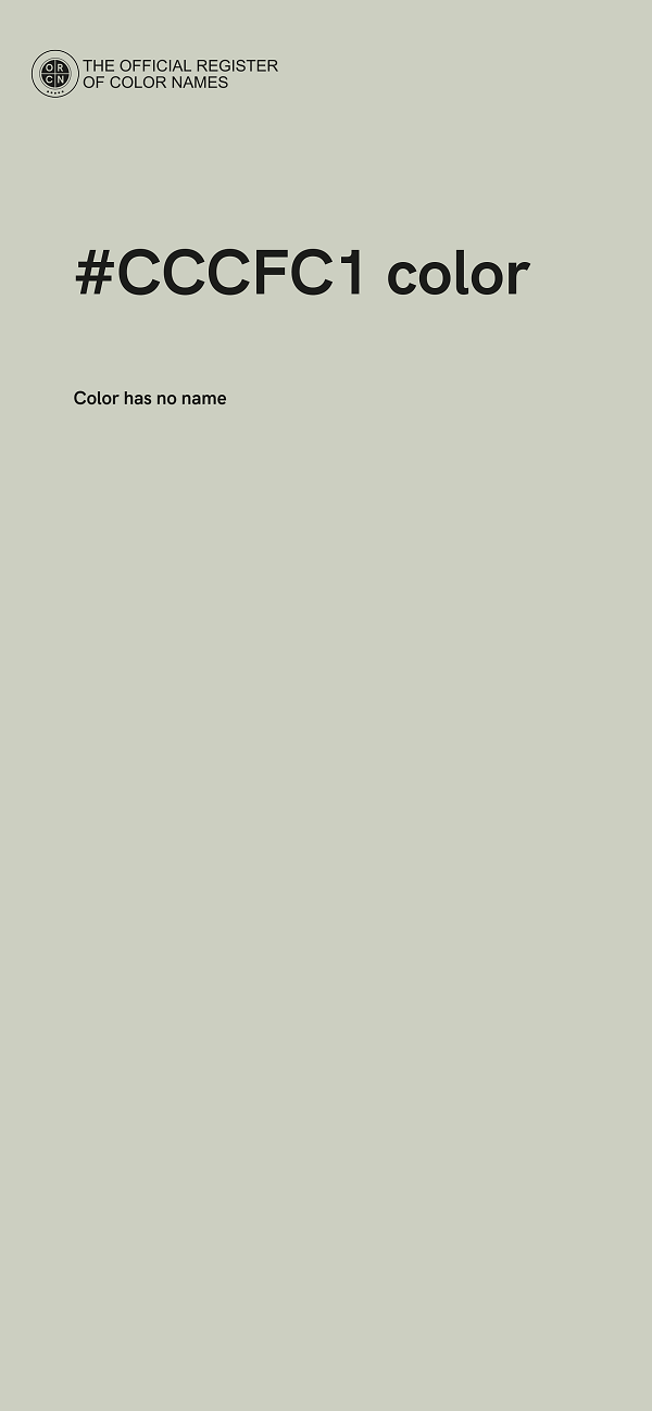 #CCCFC1 color image