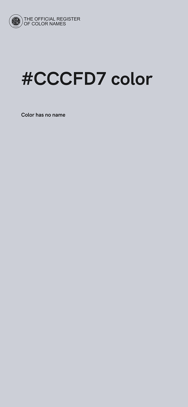 #CCCFD7 color image