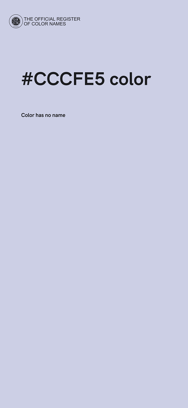#CCCFE5 color image