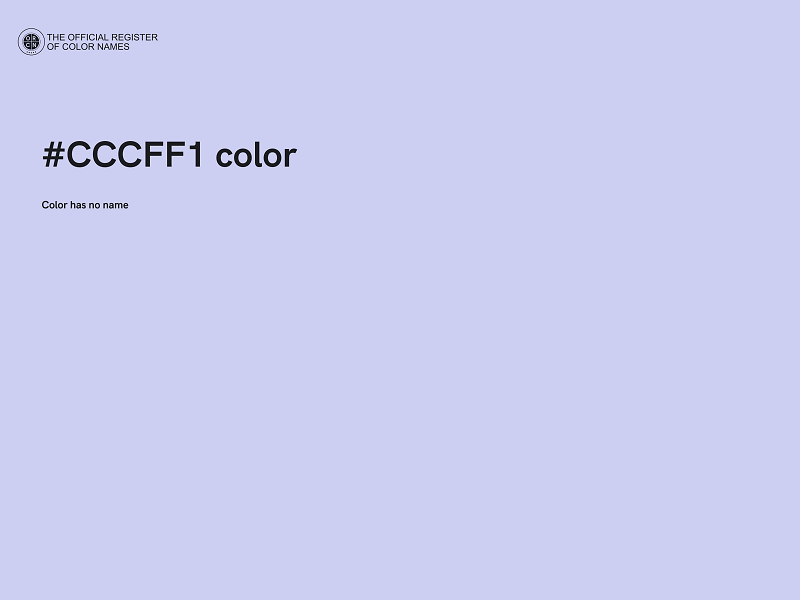 #CCCFF1 color image