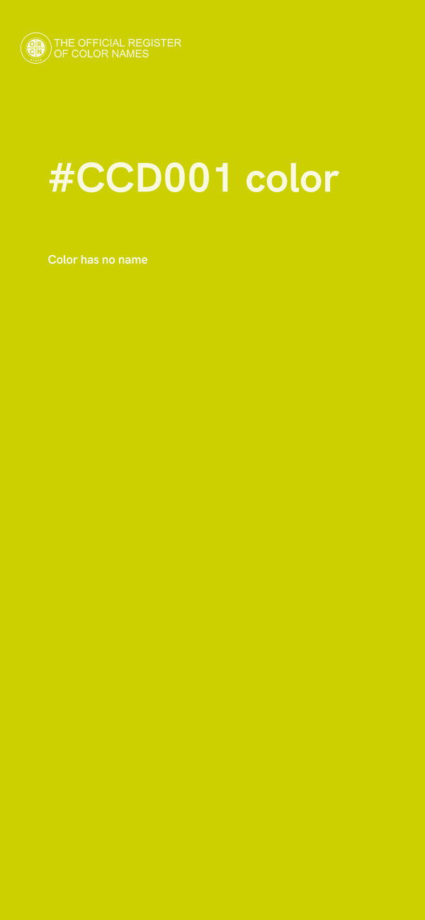 #CCD001 color image