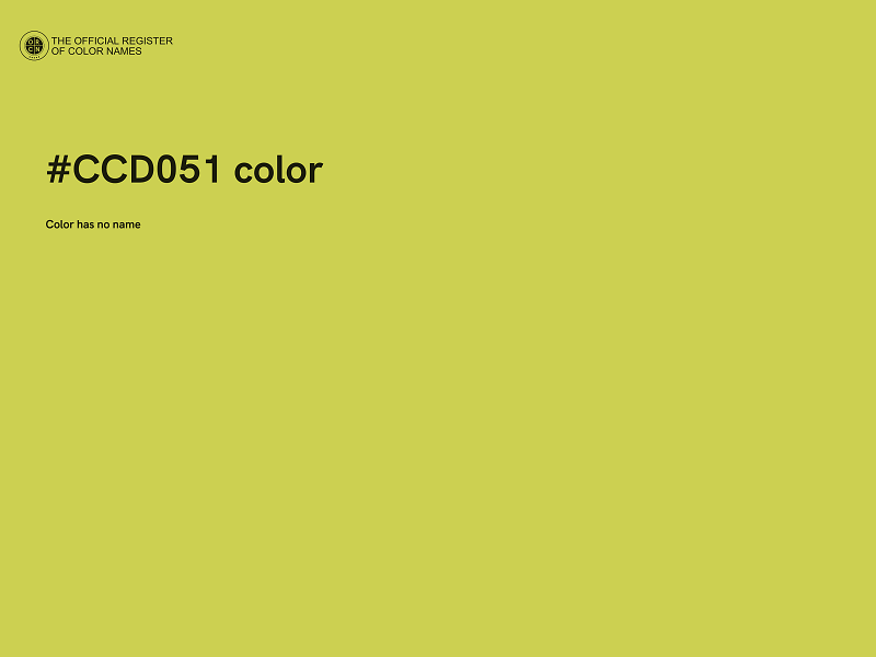 #CCD051 color image