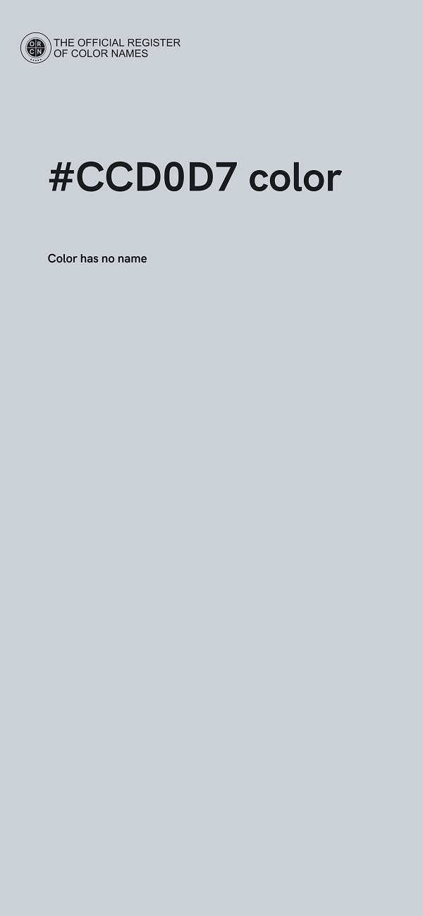 #CCD0D7 color image