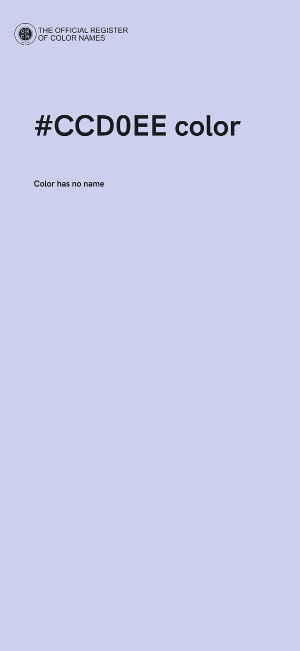 #CCD0EE color image