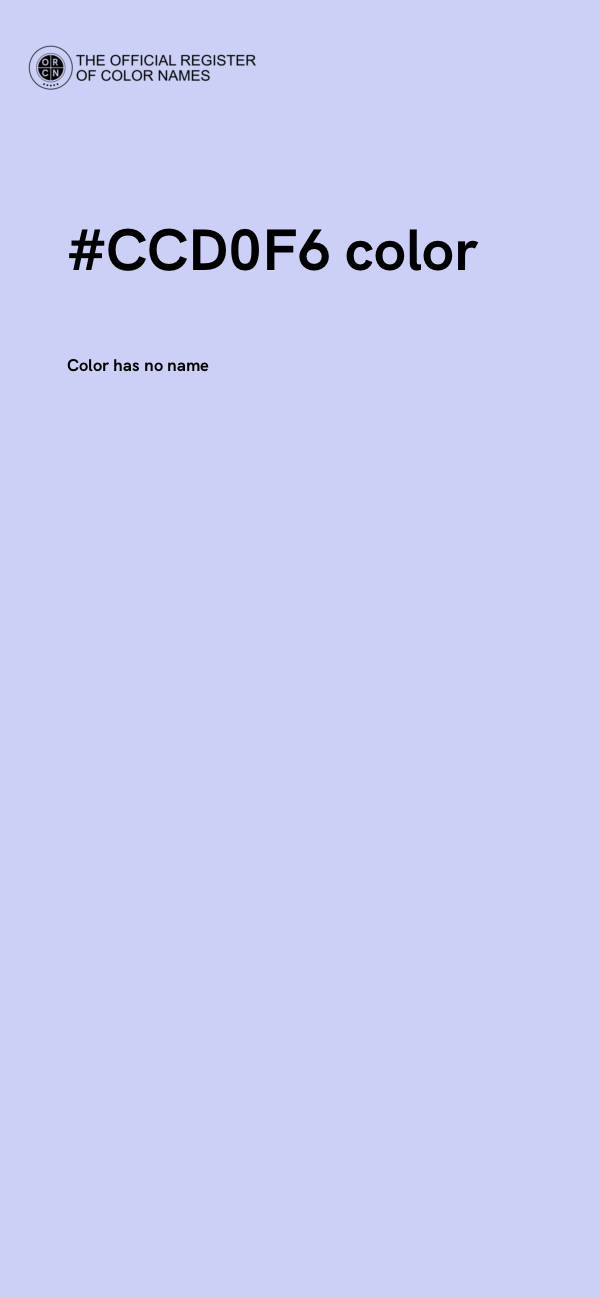 #CCD0F6 color image
