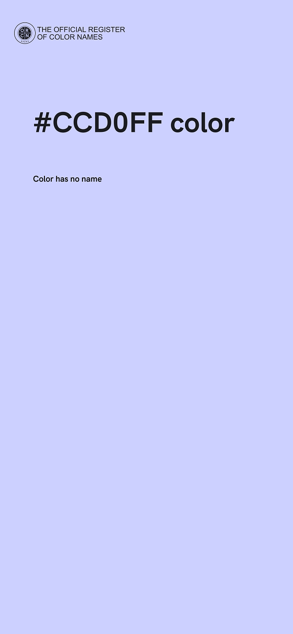#CCD0FF color image