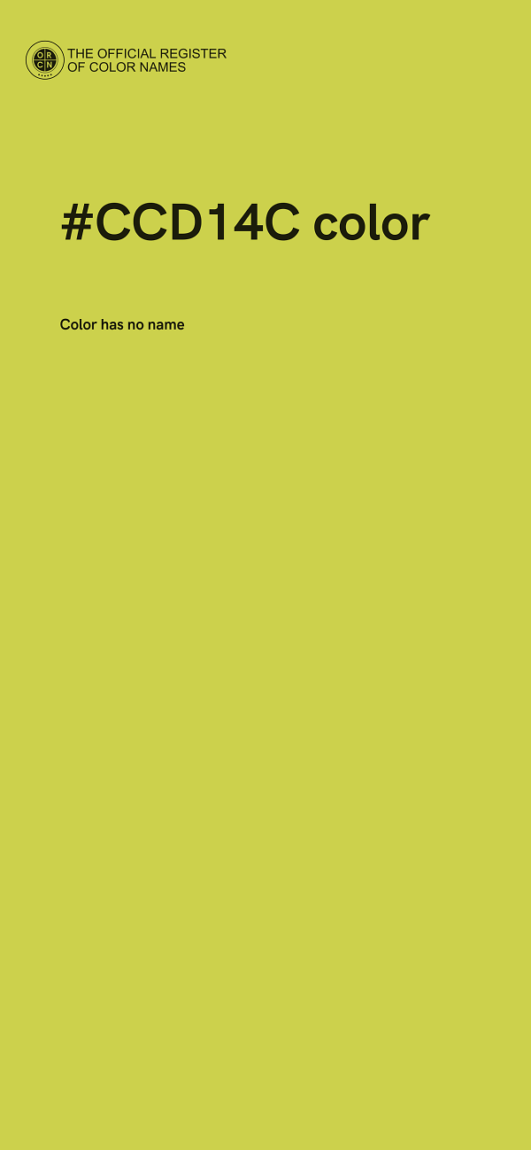 #CCD14C color image