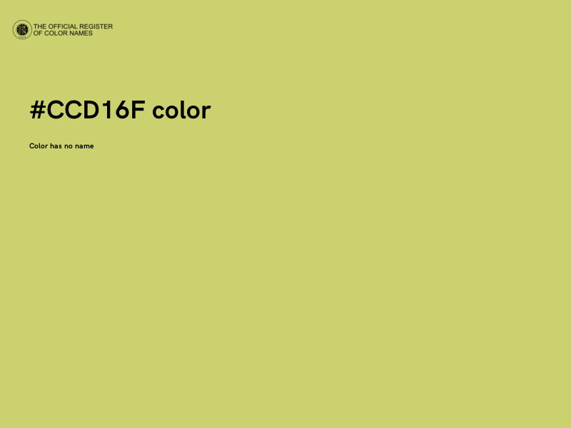 #CCD16F color image