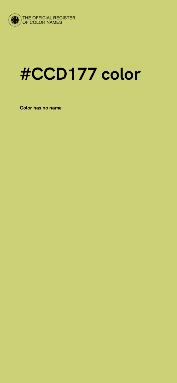 #CCD177 color image