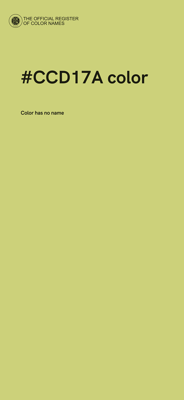 #CCD17A color image