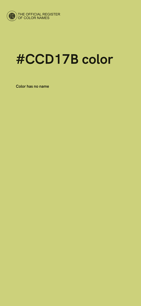 #CCD17B color image