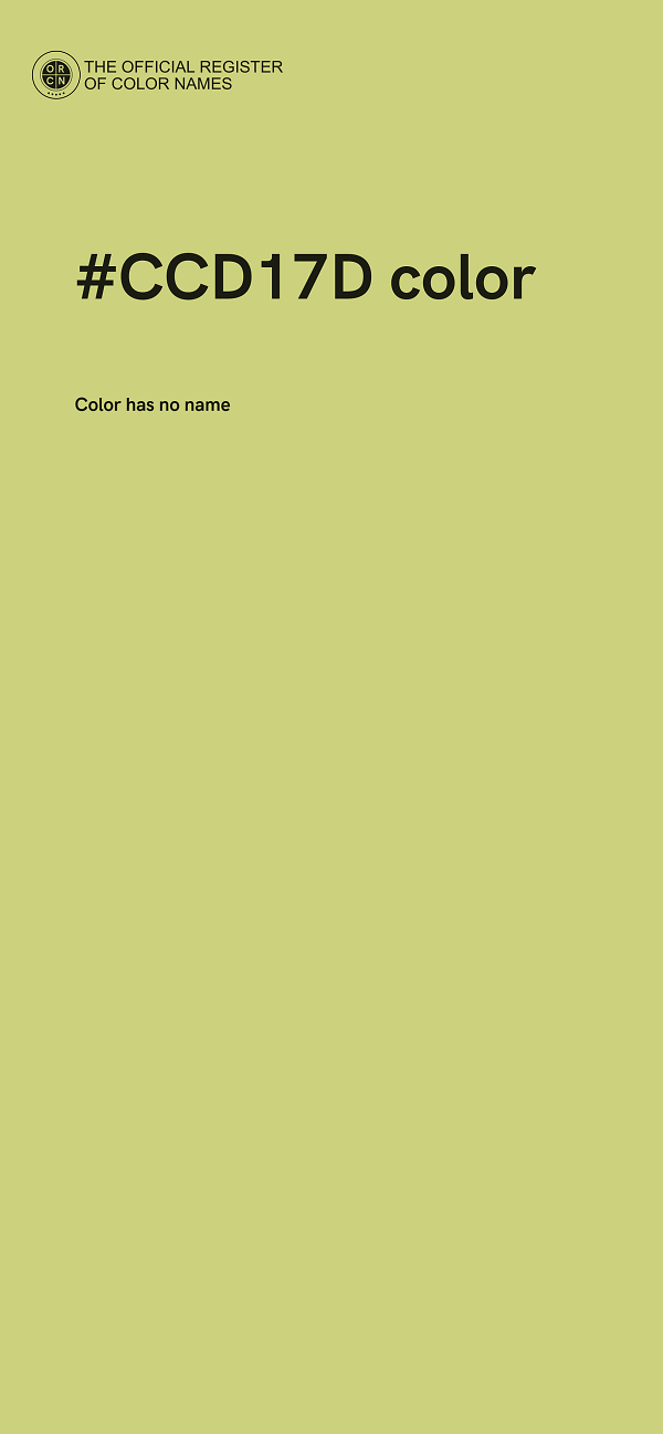 #CCD17D color image