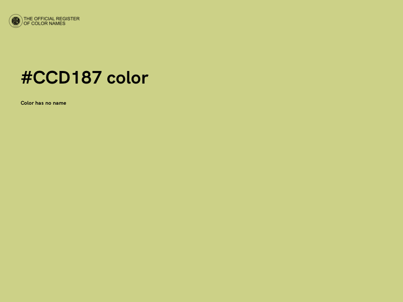 #CCD187 color image