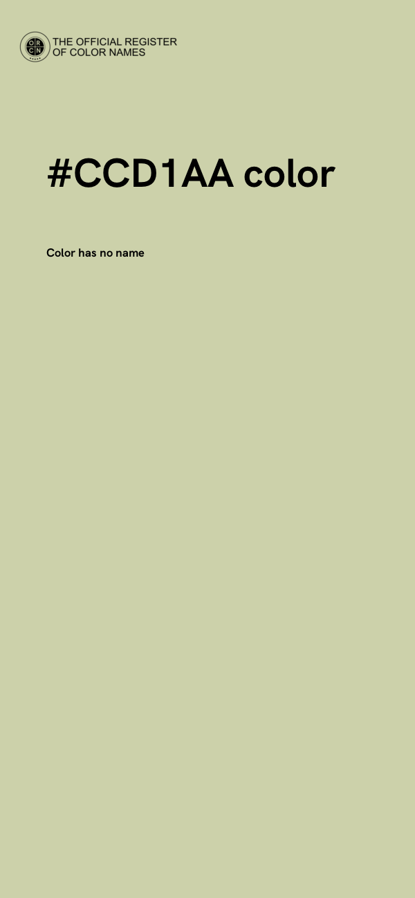 #CCD1AA color image