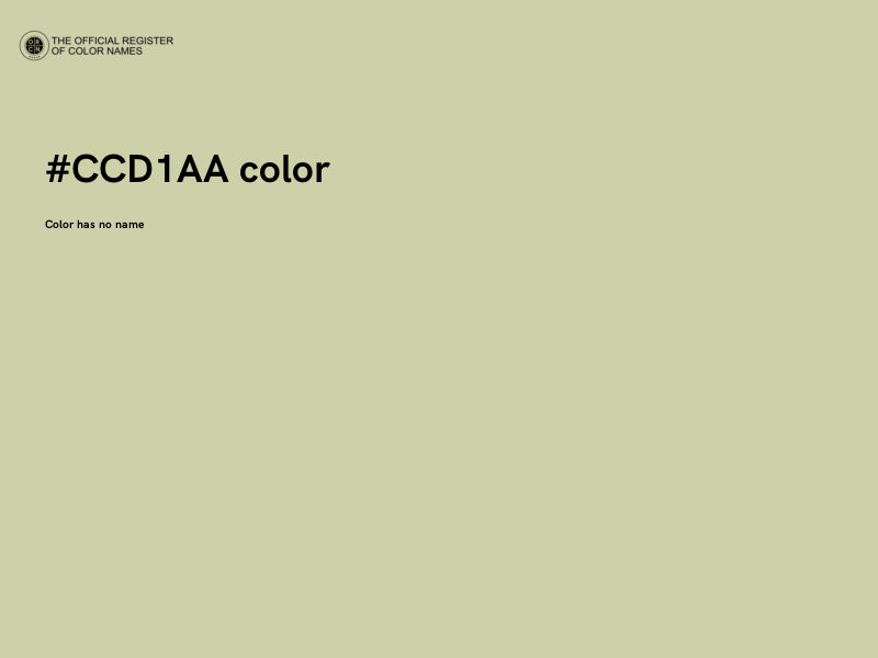 #CCD1AA color image