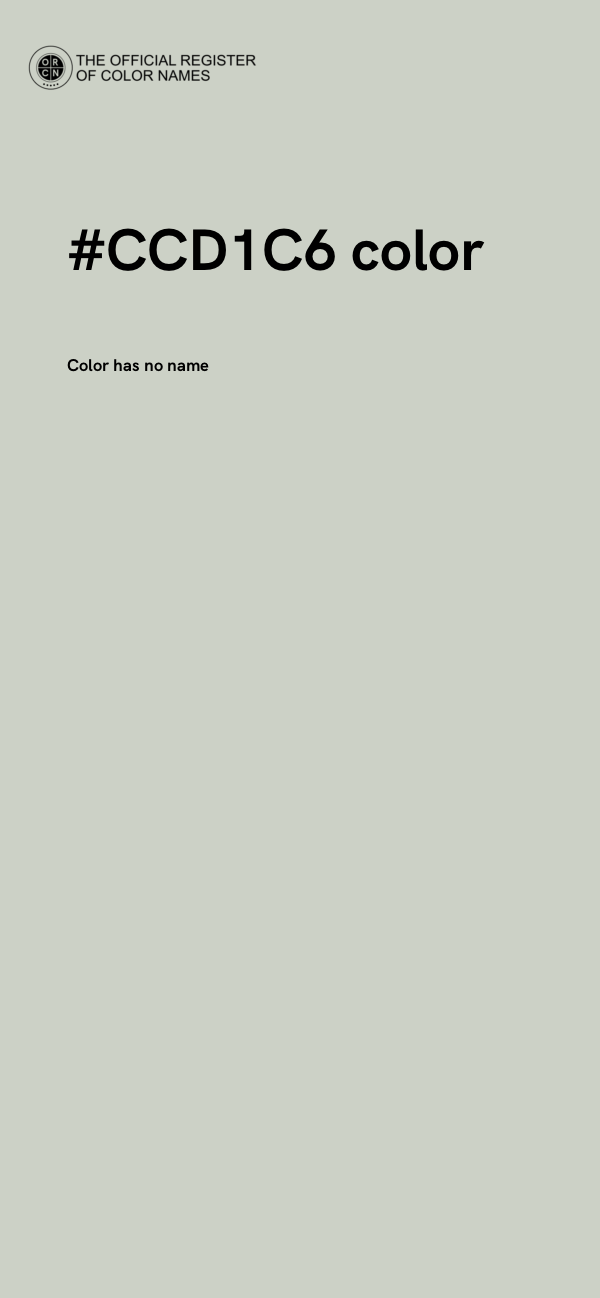 #CCD1C6 color image