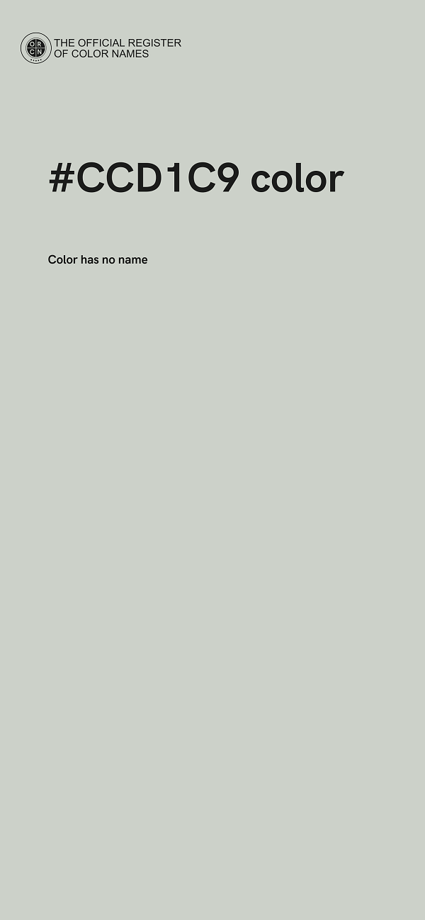 #CCD1C9 color image
