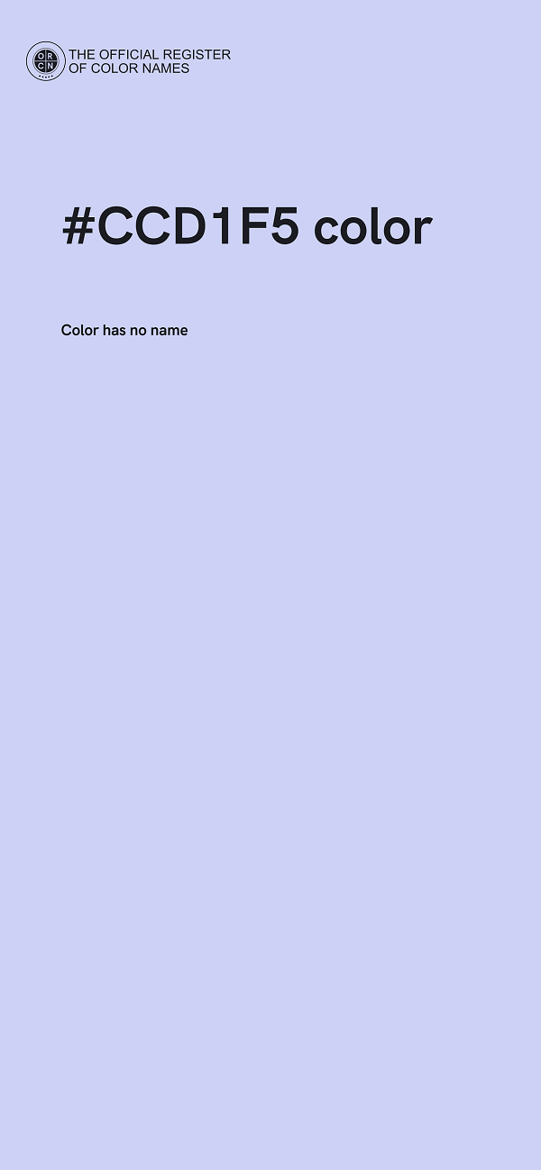 #CCD1F5 color image